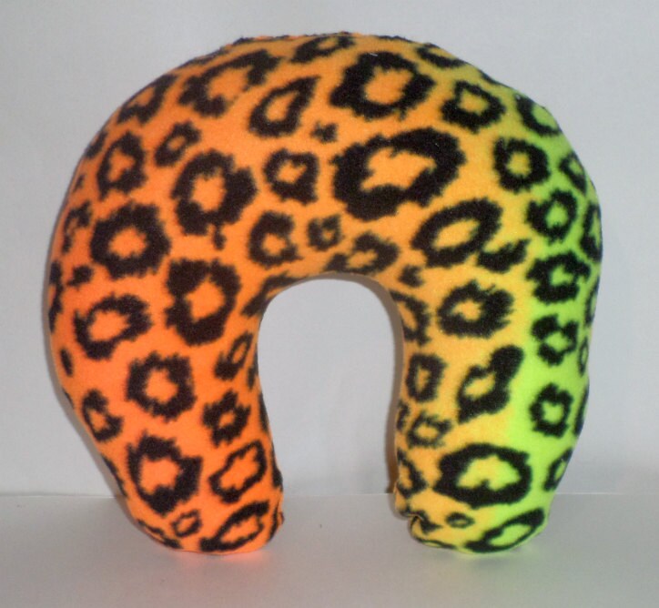 leopard neck pillow