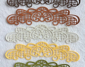 Scrapbook Borders...5 Piece Set of Very Beautiful Autumn Colours Scrapbook Border Embellishments