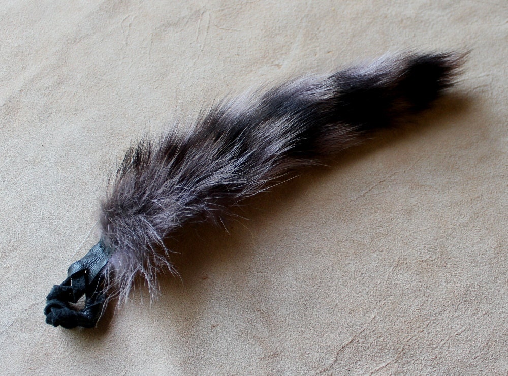 Raccoon tail real eco-friendly wild raccoon fur by thegreenwolf