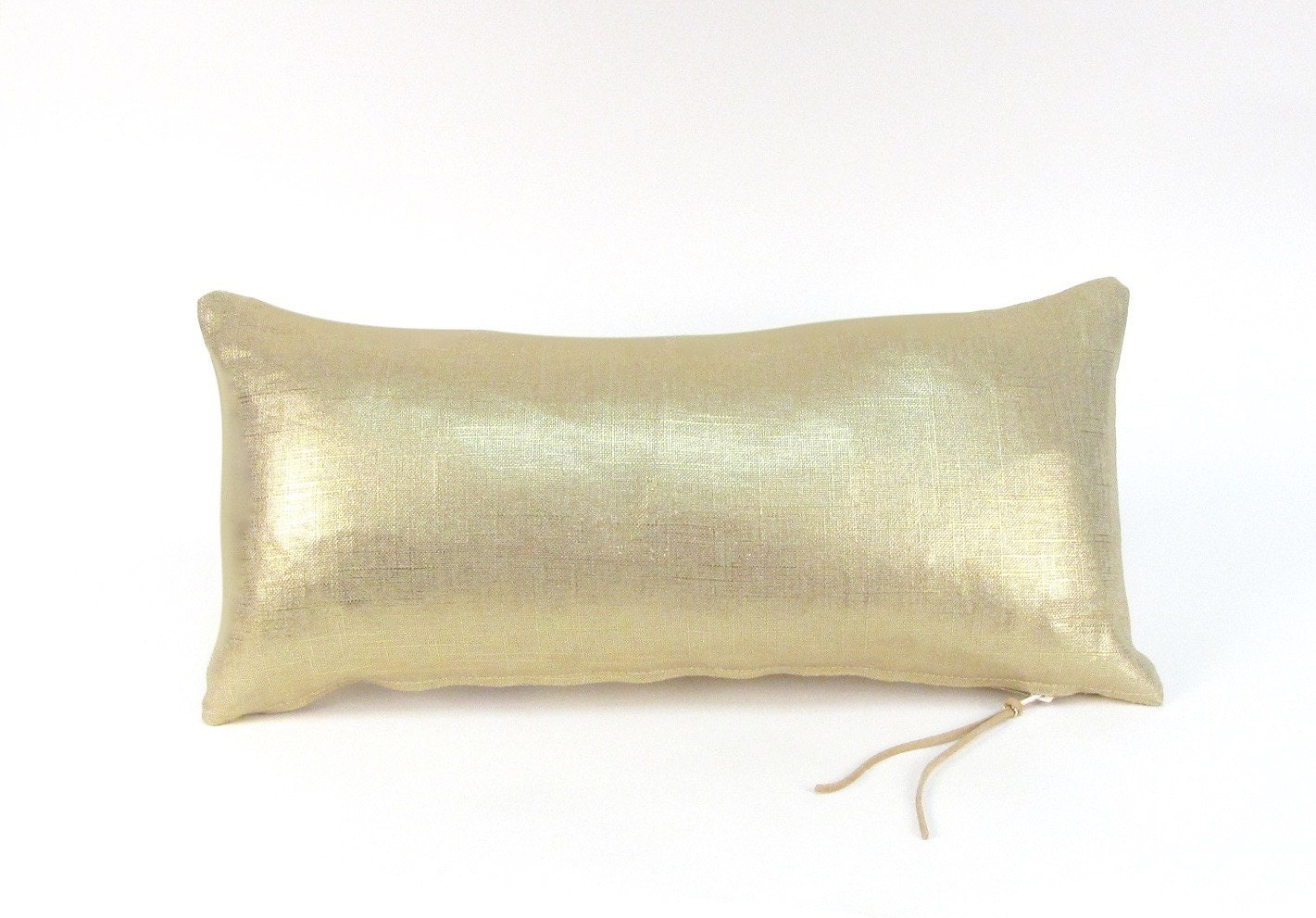 Metallic Gold Linen Pillow Small Gold Pillow Small Linen