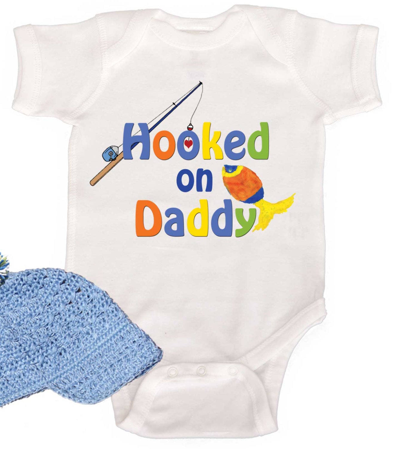 Funny Boy Romper Baby Boy Bodysuit Fishing Romper Boy Creeper