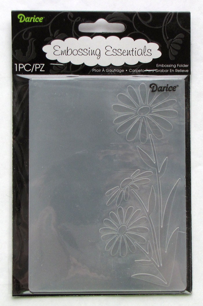 Daisy embossing folder Darice large daisy embossed daisy