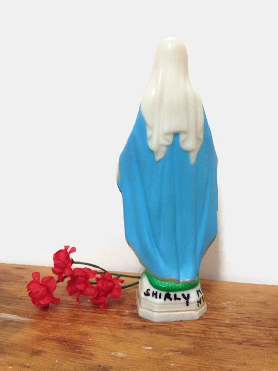 virgin mary plastic statue