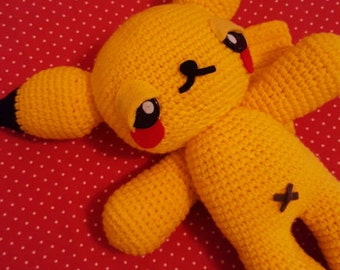 Pokemon Pikachu Amigurumi Doll Pattern PDF - Instant Download
