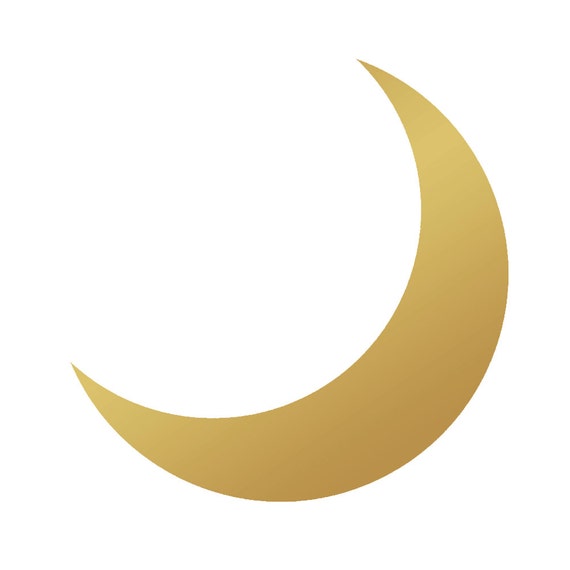 Crescent Moon Decal Sticker by SimplySierraStudio on Etsy