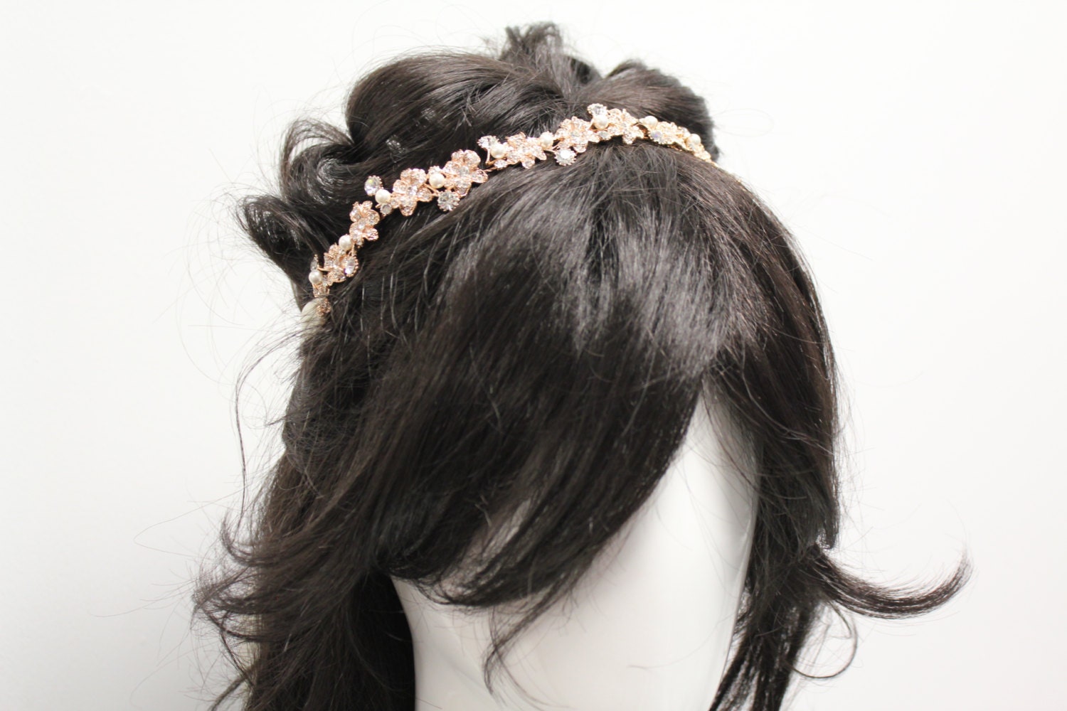 Wedding Hair AccessoriesWedding HeadbandRose Gold Bridal