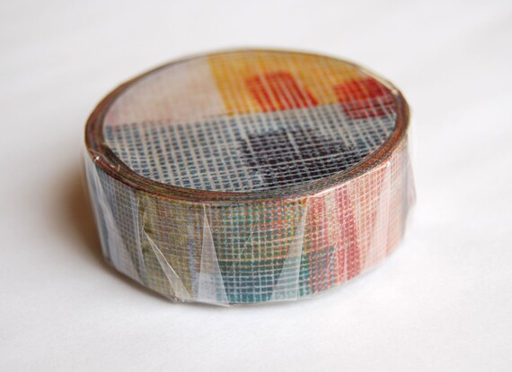 Chamil garden fabric washi tape 15mm x 10M