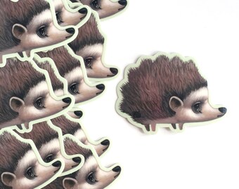 Hedgehog - vinyl silkscreen sticker - by Mab Graves -