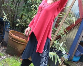 Hemp and Organic Cotton-City of Love Long Sleeve Top
