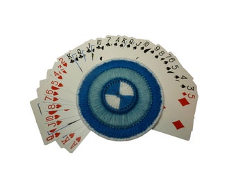 Plastic Canvas Pattern NEW 4 inch Easy to Hold Playing Card Holder Holds 30 Cards Instant Download