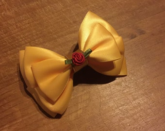 Disney Inspired Princess Belle (Beauty and the Beast) Hair Bow