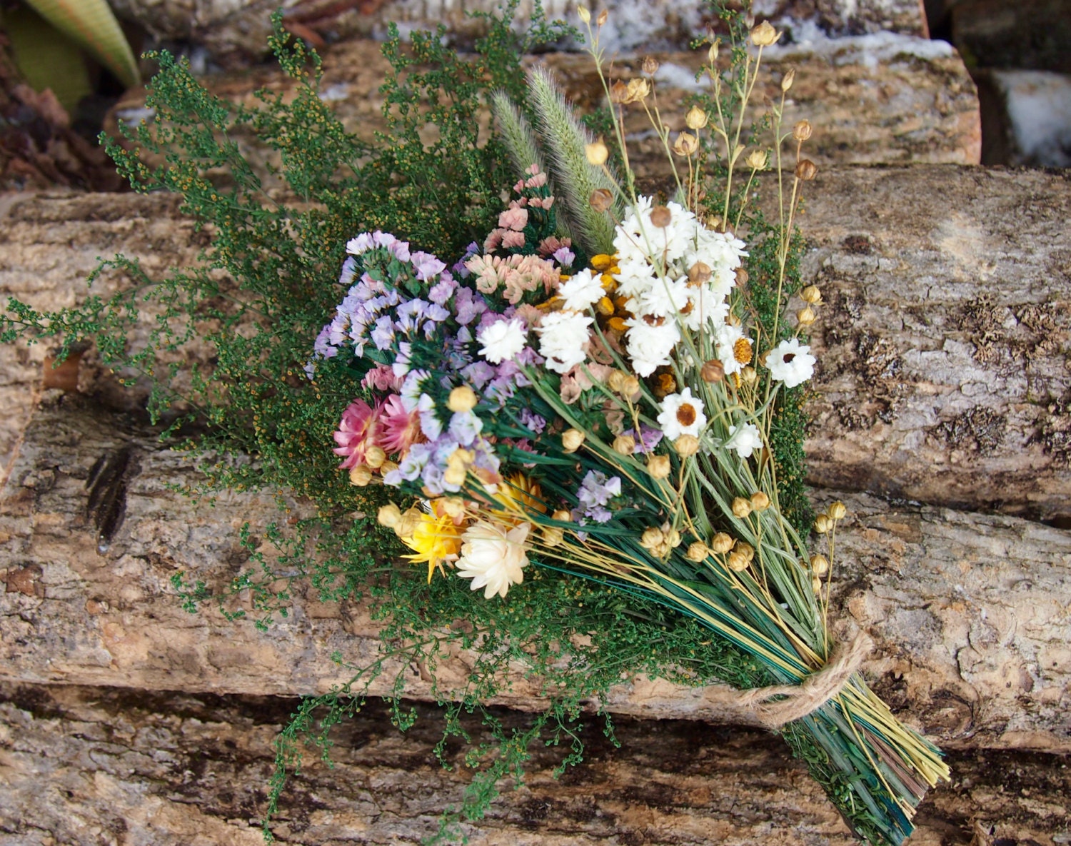 DIY Bundle of Loose DRIED FLOWERS Perfect for Rustic Country