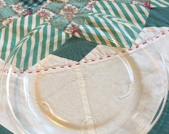 Vintage Clear Glass Fire King Anchor Hocking 9" Pie Plate Made in The USA #3750