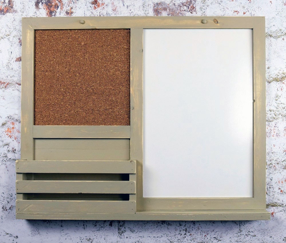 Dry Erase Cork Board Kitchen Organizer Bulletin Board Mail