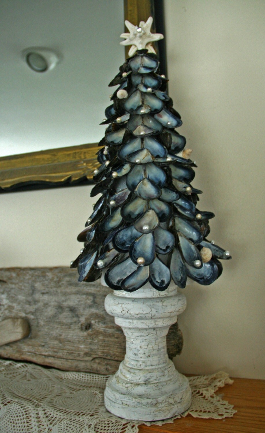coastal shores mussel shell christmas tree display coastal shores mussel shell christmas tree display