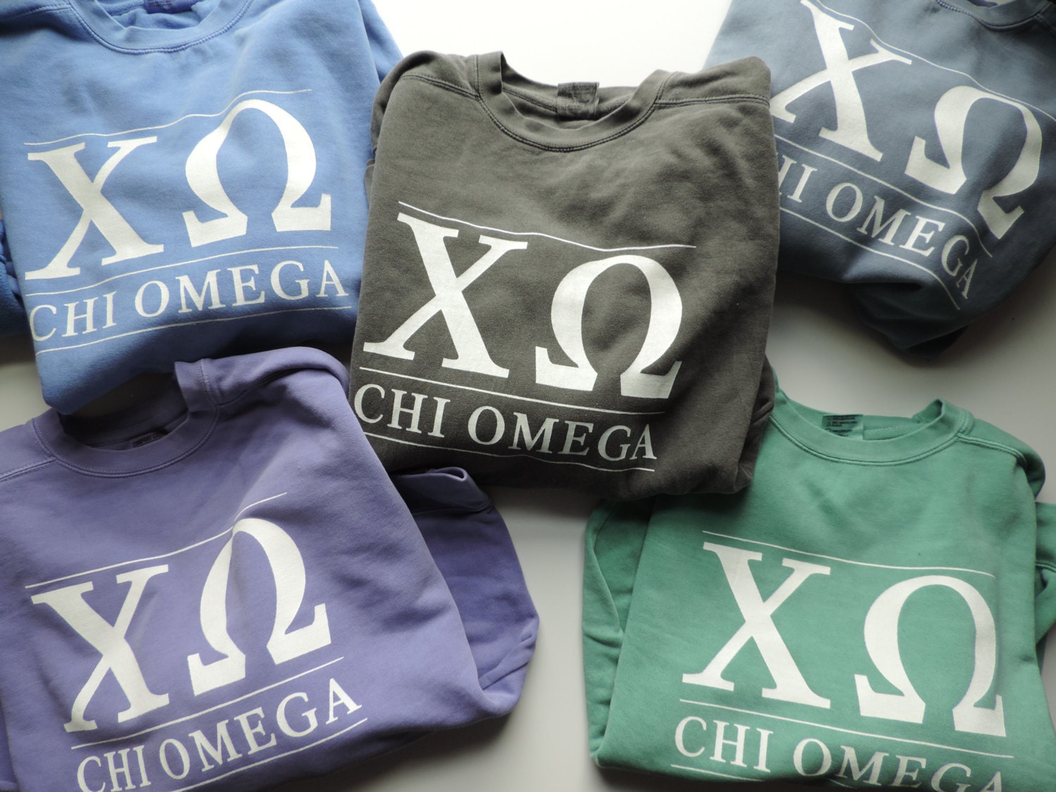 chi omega tie dye sweatshirt