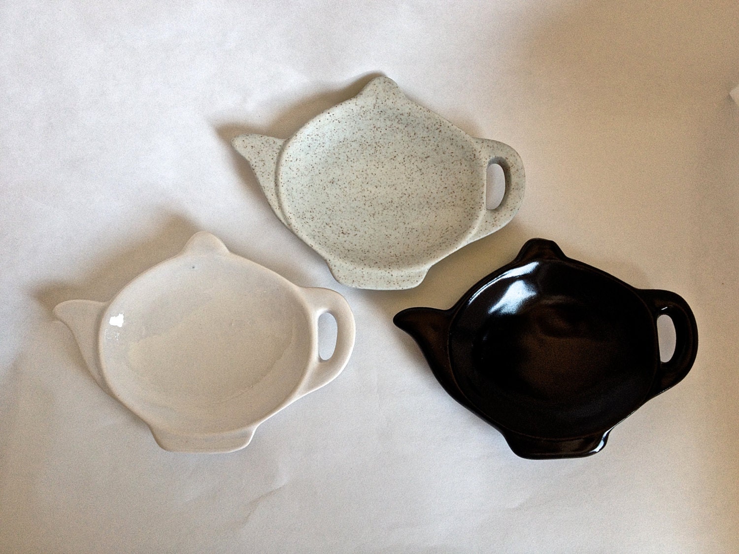 Teapot Teabag Holders Teaspoon Holder Choice of 2 Colors Black