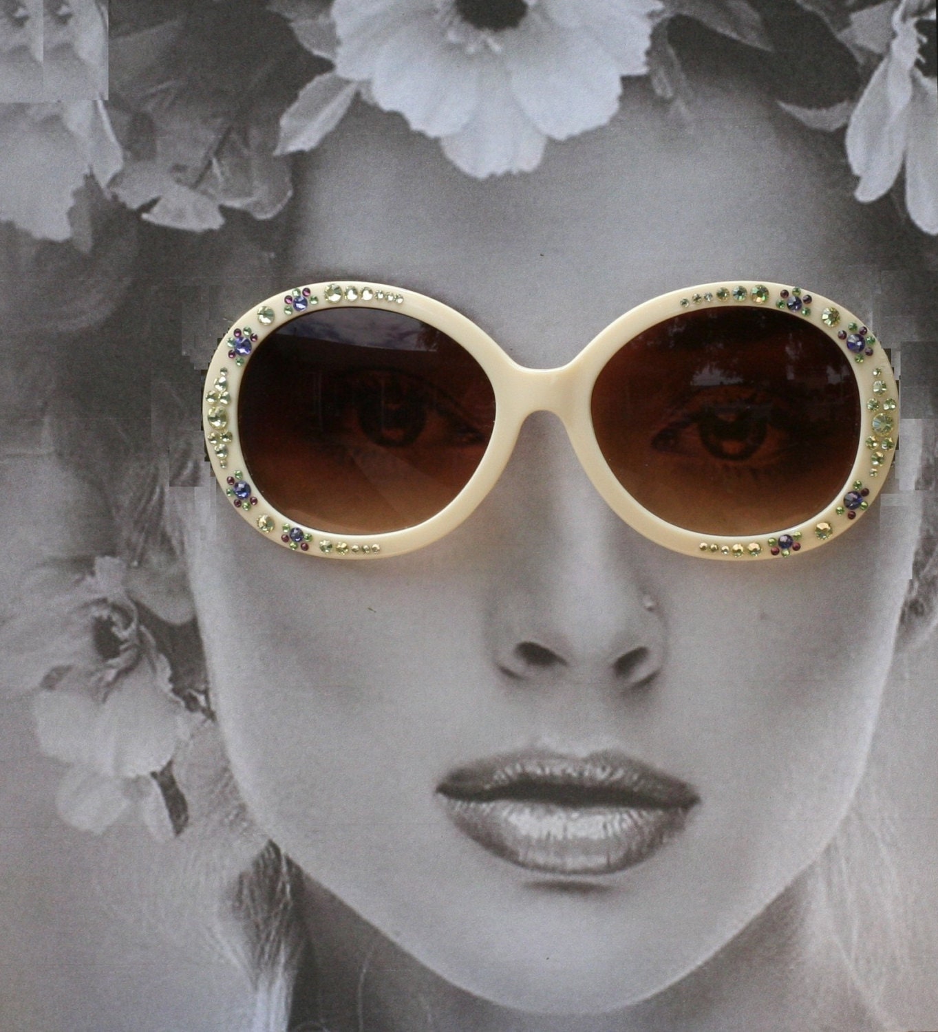 Womens Sunglasses Bling Eyewear Oversized by SunglassShenanigans