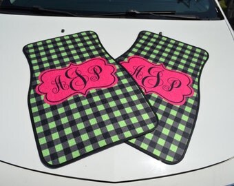 PERSONALIZED Car Mats Set - FRONT - Sweet 16
