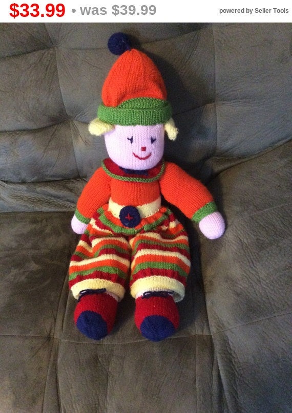 Yarn doll multiple colors charming doll 30 inches