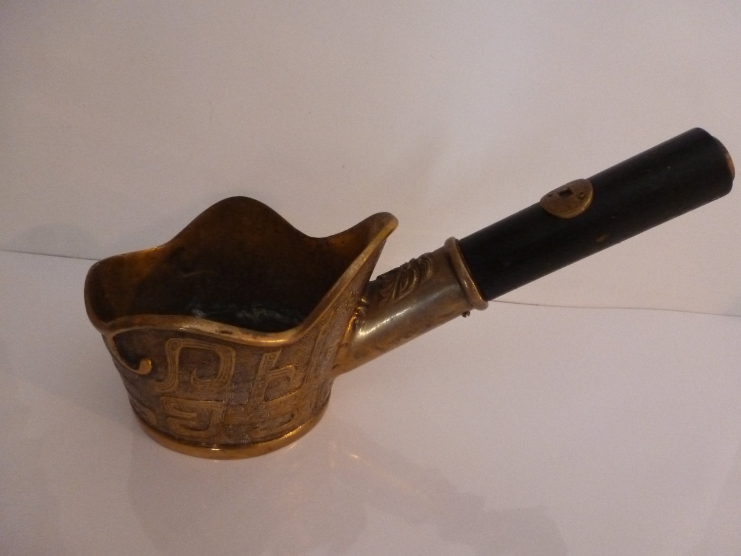 Antique Brass Coal Pan Brass Scoop Solid Brass Fireplace Scoop