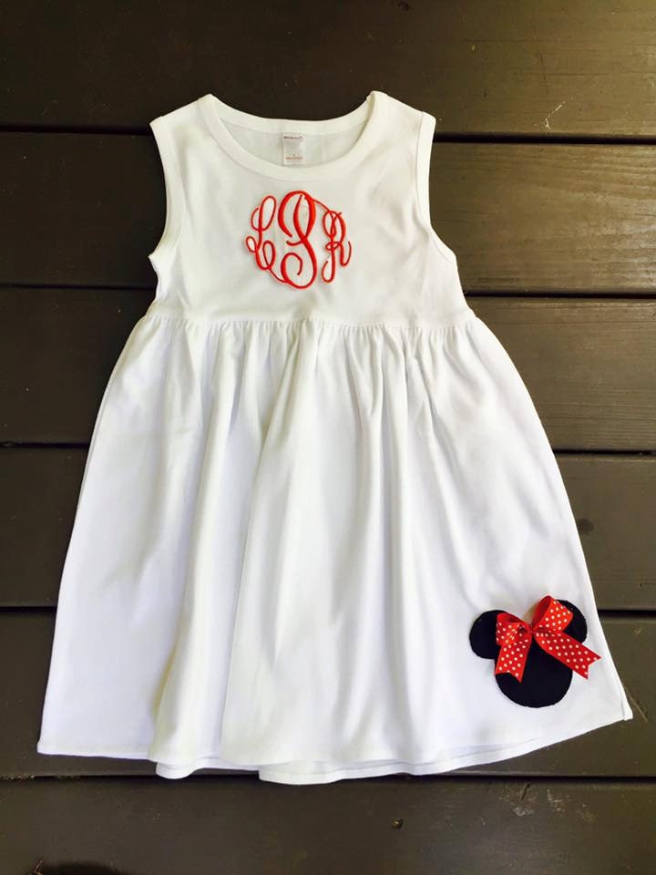 PERSONALIZED MOUSE DRESS Monogram dress disney dress