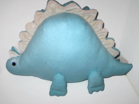 blue plush dinosaur