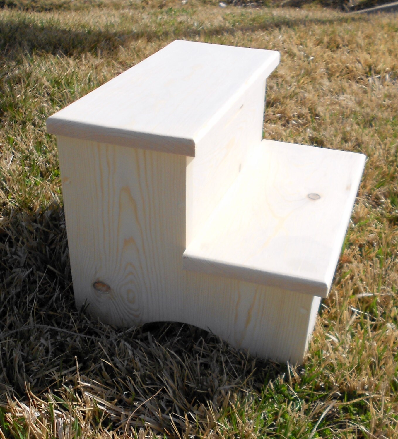 Storage Box Step Stool Unfinshed 12