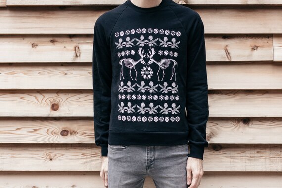 Ugly Christmas Sweater Metal Punk Handmade