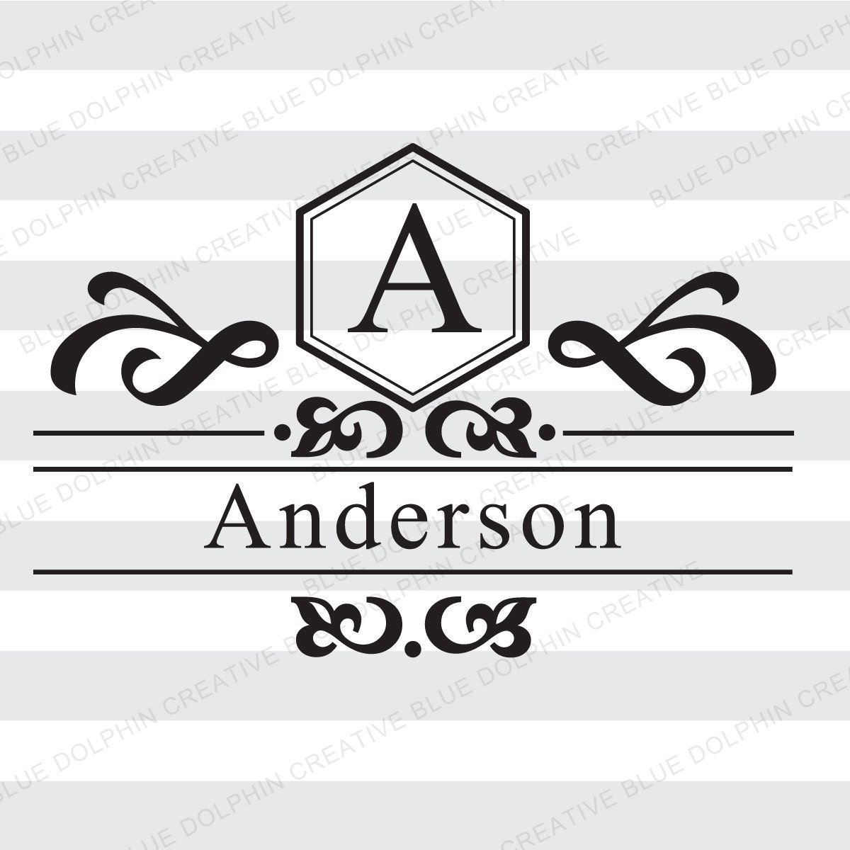 Download Mailbox Letter Name Monogram Frame SVG png pdf / front door