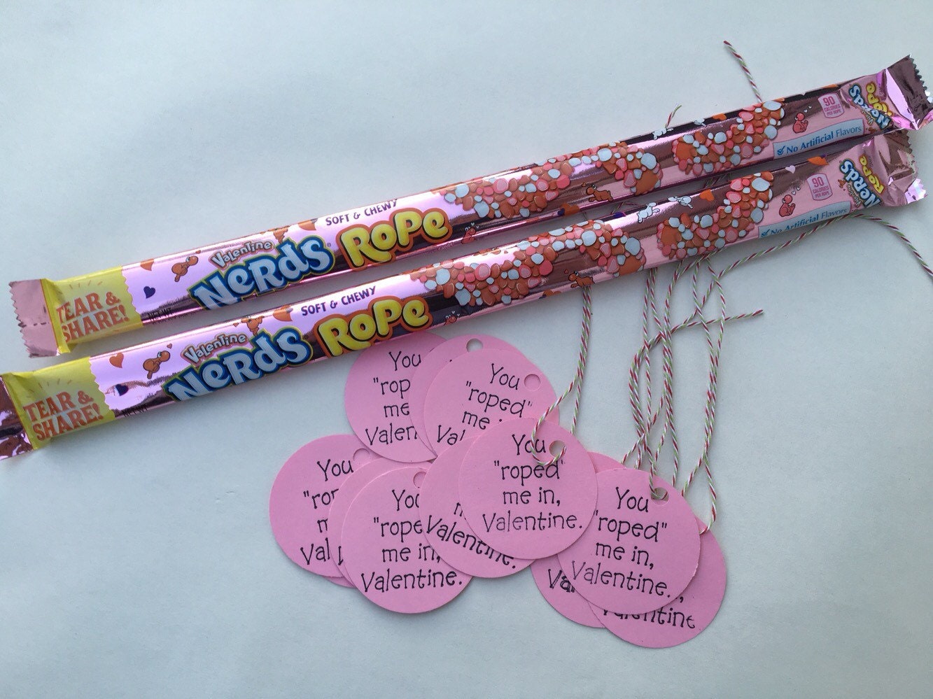 Valentines / Boy or Girl Valentines / Nerd Rope / Gift tags