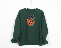 cat and pumpkin sweatshirt