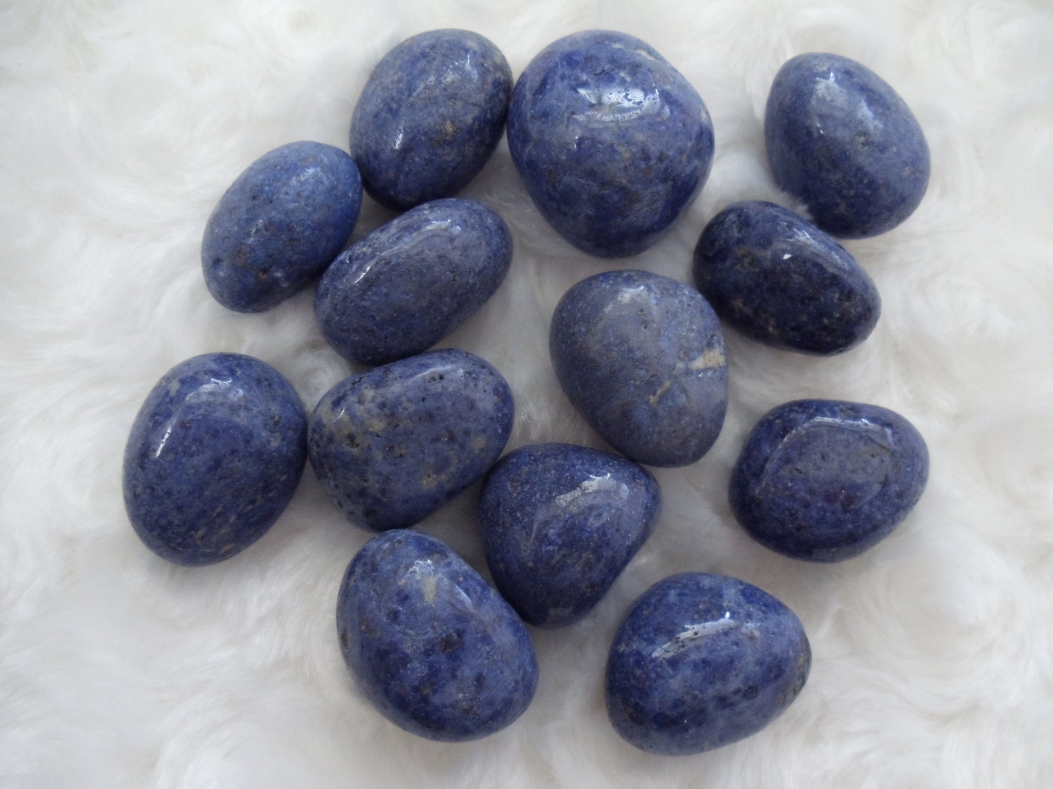 Dumortierite Tumbled Crystals Stones Mineral CRYT-DU-ML