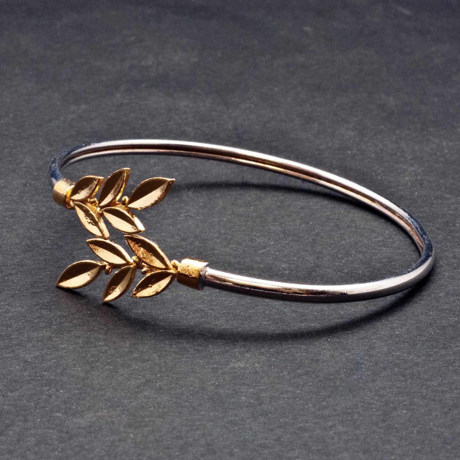 Gold Leaves Bracelet, Goddess Athena Greek Jewelry