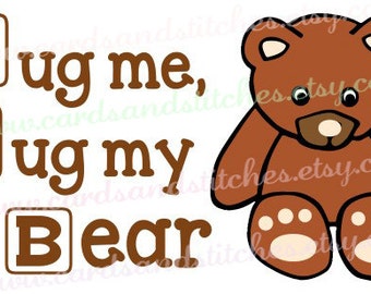 Baby SVG - Teddy Bear SVG - Baby Decor SVG - Digital Cutting File - Silhouette Cut - Vector - Instant Download - Svg, Dxf, Jpg, Eps, Png