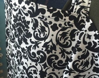 nursing cover breastfeeding cover up privacy apron damask black white