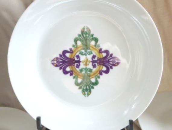 mardi gras plate