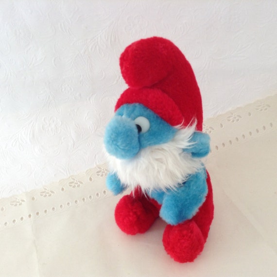 papa smurf stuffed toy