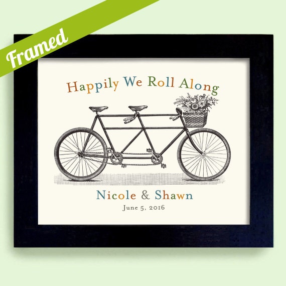 ... Gift Tandem Bicycle Same Sex Wedding Personalized Gay Couple Gift Gay