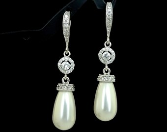 Bridal Earrings Wedding Jewelry Bridesmaid Gift Pearl drop Earrings Bridesmaid Earrings Pearl Earrings Bridal