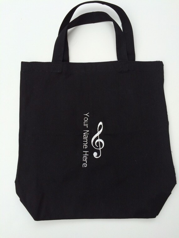 Items similar to Music Bag Music Totebag Personalized with your