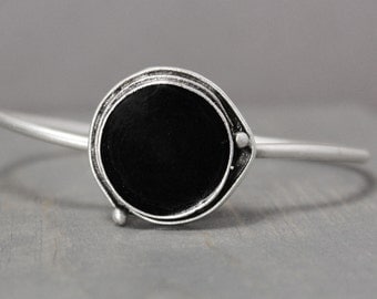 Black Tourmaline Cuff, Black Bracelet, Metaphysical Bracelet, Adjustable Bracelet, Black Tourmaline Jewelry, Grounding Jewelry, Meditation