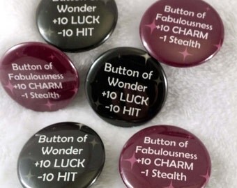 Button of Wonder And Fabulousness Gamer Buttons