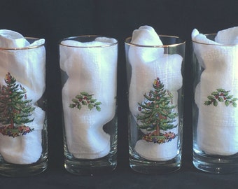 spode christmas tree tumblers