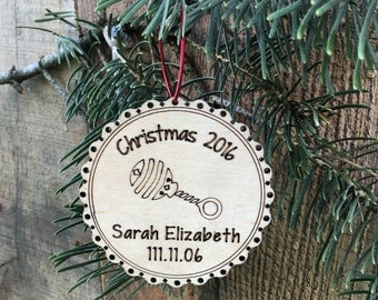 Baby's First Christmas Ornament Baby's First Christmas Gift New Baby Christmas Ornament Baby Ornament Personalized Baby's First Christmas