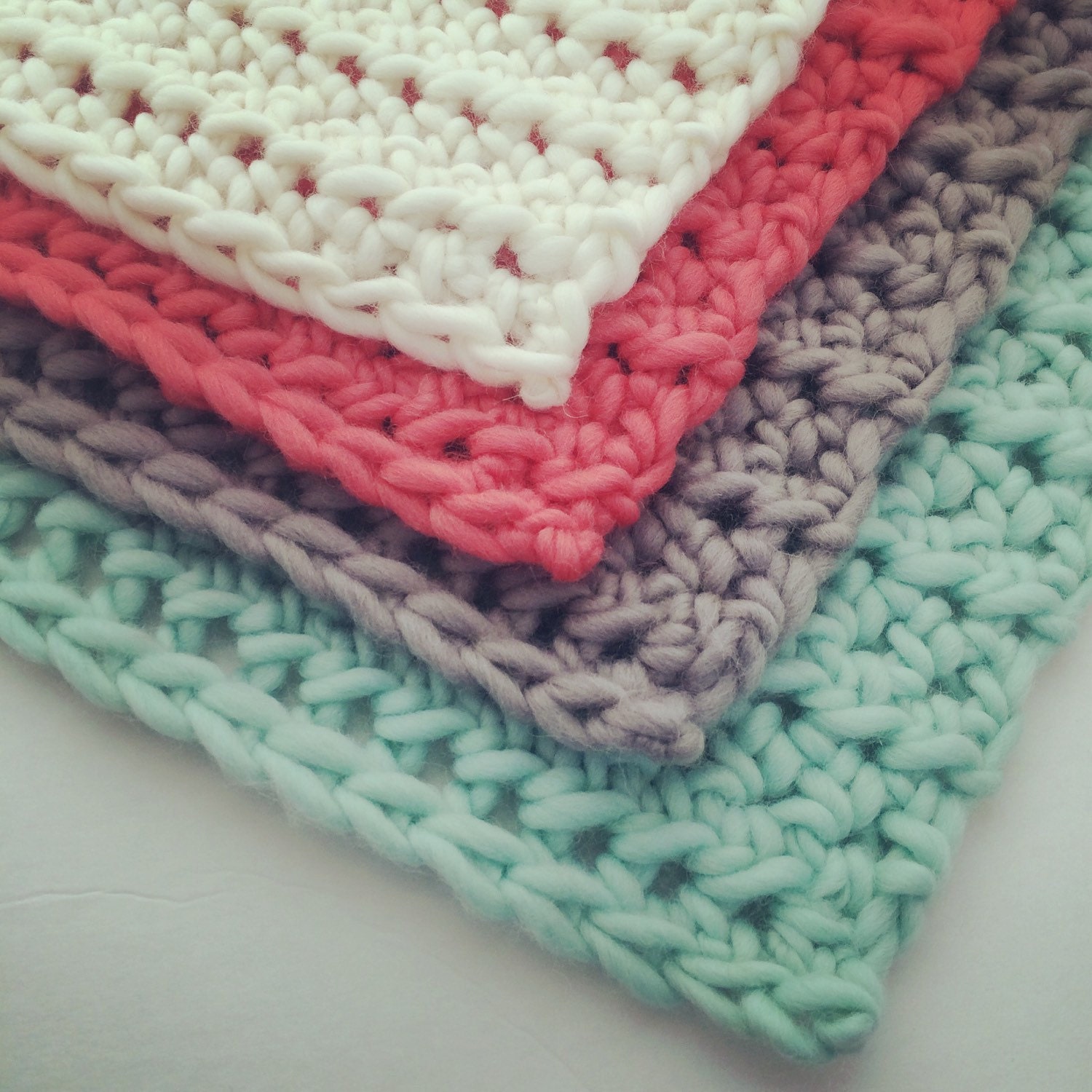 Chunky Wool Bump Blanket Newborn Photography Prop