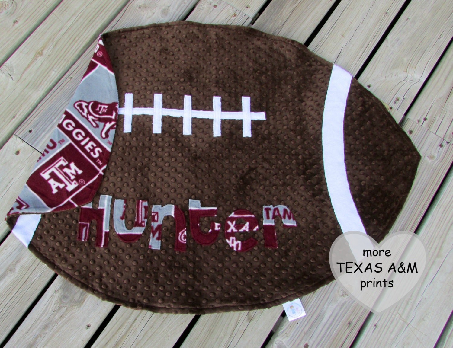 Texas A&M Football Blanket Aggies Baby Shower Gift Sports