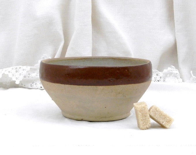 Antique French Stoneware Rustic Paté Bowl, Rillettes du Mans Pottery Container from France, Retro French Kitchen Country Cottage Decor Antique French Stoneware Rustic Paté Bowl, Rillettes du Mans Pottery Container from France, Retro French Kitchen Country Cottage Decor
