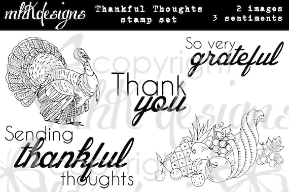 Thankful Thoughts Digital Stamp Set