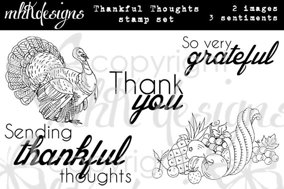 Thankful Thoughts Digital Stamp Set